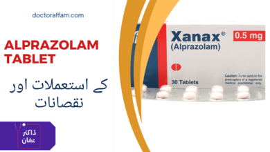 Alprazolam Tablet uses in urdu