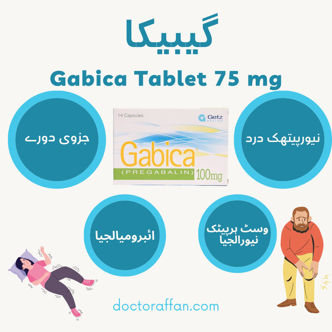 Gabica Tablet 75 mg uses in urdu