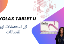 Myolax Tablet U uses in urdu